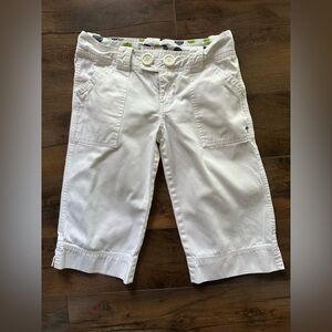 Roxy White Bermuda Shorts Preppy Coastal Vacation Summer Beach 1